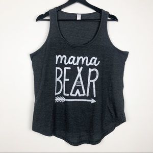 ‘MAMA BEAR’ Gray Tank